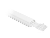 Delock 20721 Cable Duct With Cover Self-Adhesive 26 X 13 Mm - Length 1 M White