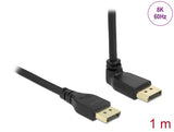 Delock 87143 Displayport Cable Male Straight To Male 90° Upwards Angled