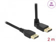 Delock 87150 Displayport Cable Male Straight To Male 90° Upwards Angled