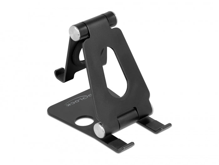 Delock 18430 Smartphone And Smartwatch Stand Holder Adjustable Black