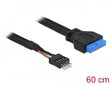 Delock 83792 Cable Usb 3.0 Pin Header Female > Usb 2.0 Pin Header Male 60 Cm