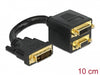 Delock 65052 Adapter Dvi-I Male To Dvi-I And Vga Female