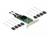 Delock 90061 8 Port Sata Pci Express X8 Card With Connection Cable