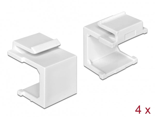 Delock 86314 Keystone Cover White 4 Pieces