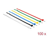 Delock 18626 Cable Ties Coloured L 200 X W 3.6 Mm 100 Pieces