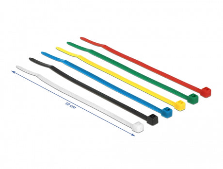 Delock 18627 Cable Ties Coloured L 100 X W 2.5 Mm 100 Pieces