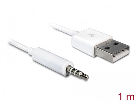 Delock 83182 Cable Usb-A Male > Stereo Jack 3.5 Mm Male 4 Pin Ipod Shuffle 1 M