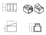 Delock 64017 Dust Cover For Rj11 Plug 10 Pieces Transparent