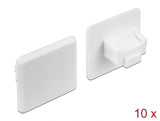 Delock 64019 Dust Cover For Rj45 Jack Without Grip 10 Pieces White