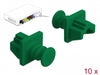 Delock 86512 Dust Cover For Rj45 Jack 10 Pieces Green