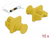 Delock 86511 Dust Cover For Rj45 Jack 10 Pieces Yellow