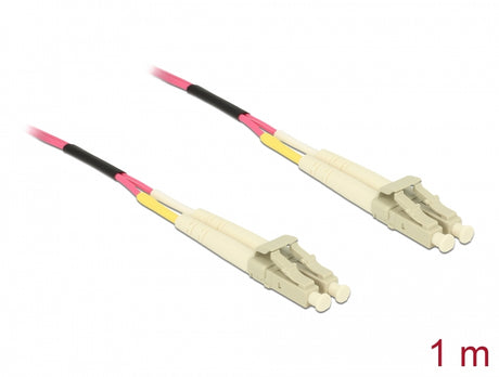 Delock 84640 Cable Optical Fibre Lc > Lc Multi-Mode Om4 1 M