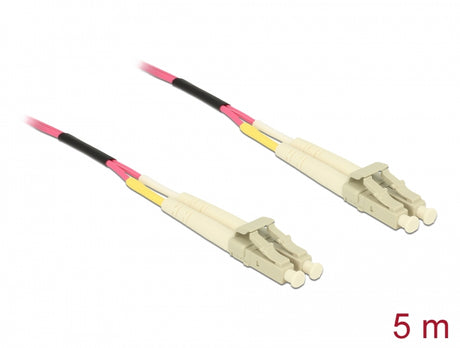 Delock 84643 Cable Optical Fibre Lc > Lc Multi-Mode Om4 5 M