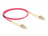 Delock 86544 Cable Optical Fibre Lc To Lc Multi-Mode Om4 0,5 M