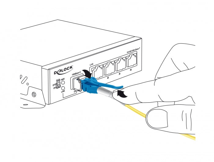 Delock 85085 Cable Optical Fibre Lc > Lc Singlemode Os2 Uniboot 3 M