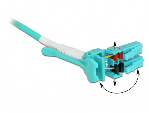 Delock 85127 Cable Optical Fibre Lc > Lc Multimode Om3 Uniboot 1 M