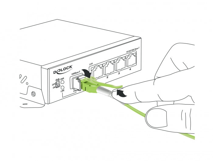 Delock 85692 Cable Optical Fibre Lc > Lc Multi-Mode Om5 Uniboot 10 M