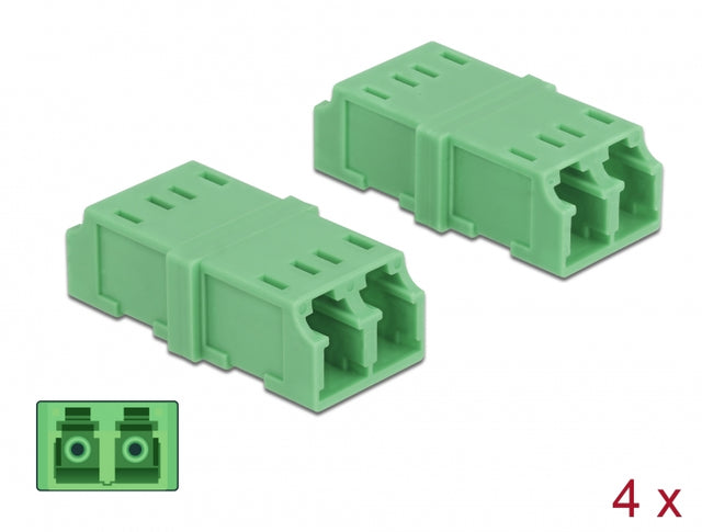 Delock 85924 Optical Fiber Coupler Lc Duplex Female To Lc Duplex Female