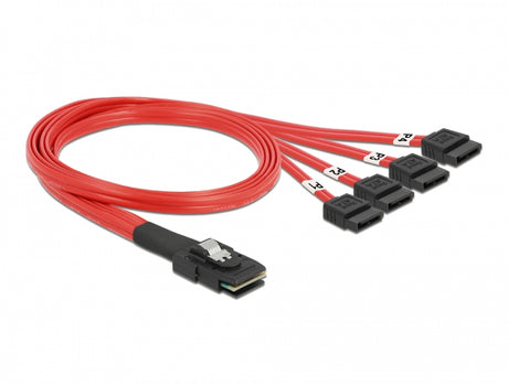 Delock 83057 Cable Mini Sas Sff-8087 > 4 X Sata 7 Pin 0.5 M