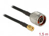 Delock 88939 Antenna Cable N Plug > Rp-Sma Plug Cfd200/Rf200 1.5 M Low Loss