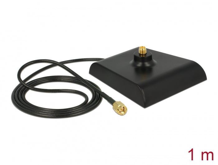 Delock 88973 Antenna Base Sma Plug > Sma Jack 1 M Black Low Loss