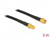 Delock 89424 Antenna Cable Rp-Sma Plug > Rp-Sma Jack Cfd/Rf200 3 M Low Loss