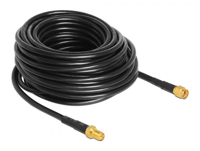 Delock 89425 Antenna Cable Sma Plug > Sma Jack Cfd/Rf200 15 M Low Loss