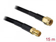 Delock 89434 Antenna Cable Rp-Sma Plug > Rp-Sma Jack Cfd/Rf200 15 M Low Loss