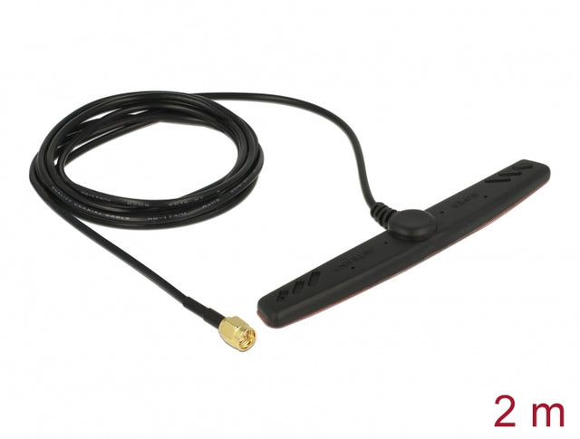 Delock 89494 Gsm Umts Lte Antenna Sma Plug 2.5 Dbi 2 M Rg-174 Omnidirectional