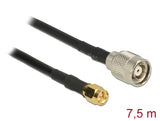 Delock 89512 Antenna Cable Rp-Tnc Plug > Sma Plug Rg-58 C/U 7.5 M