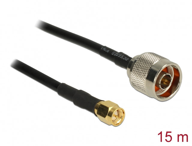 Delock 89516 Antenna Cable N Plug > Sma Plug Cfd200 15 M Low Loss