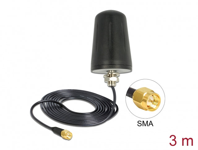 Delock 89533 Lora Antenna 868 Mhz Sma Plug 0 Dbi Fixed Omnidirectional