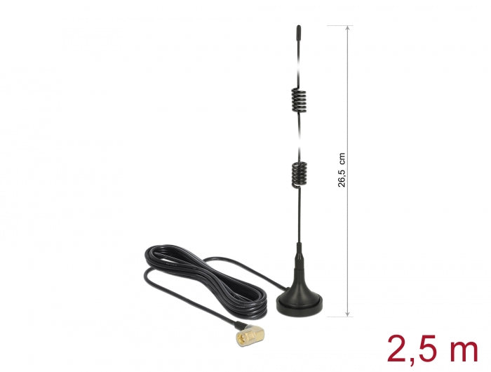 Delock 89614 Lte Antenna Sma Plug 90° 2.5 Dbi Fixed Omnidirectional