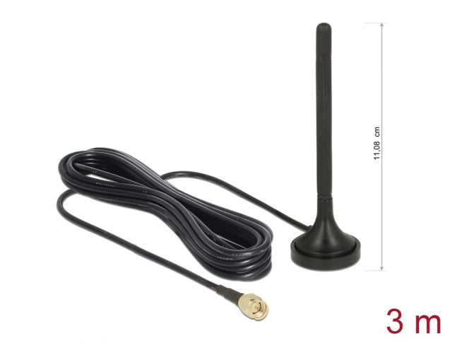 Delock 89618 Lte Antenna Sma Plug 2 Dbi Fixed Omnidirectional