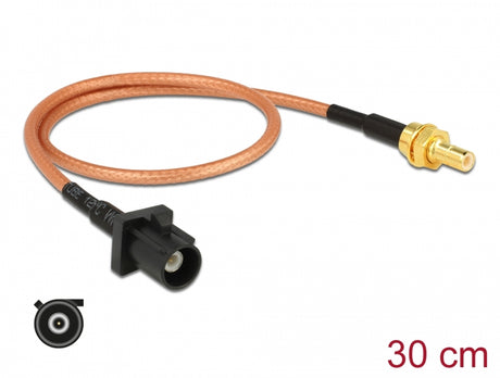 Delock 89676 Antenna Cable Fakra A Plug > Smb Plug Rg-316 30 Cm