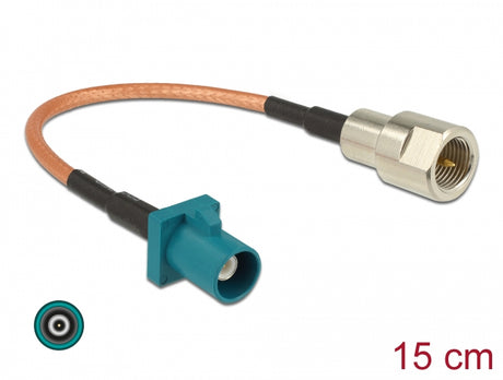 Delock 89834 Antenna Cable Fakra Z Plug > Fme Plug Rg-316 15 Cm