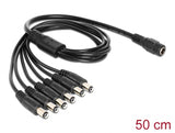 Delock 83289 Cable Dc Splitter 5.5 X 2.1 Mm 1 X Female > 6 X Male