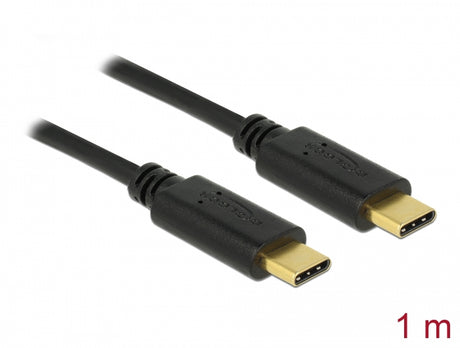 Delock 83323 Usb 2.0 Cable Type-C To Type-C 1 M Pd 5 A E-Marker