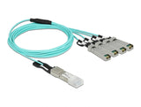 Delock 84058 Active Optical Cable Qsfp+ To 4 X Sfp+ 3 M