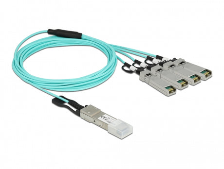 Delock 84058 Active Optical Cable Qsfp+ To 4 X Sfp+ 3 M