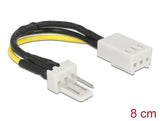 Delock 83656 Power Cable 3 Pin Male > 3 Pin Female 8 Cm