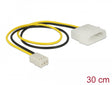 Delock 83659 Power Cable 2 Pin Male > 3 Pin Female (Fan) 30 Cm