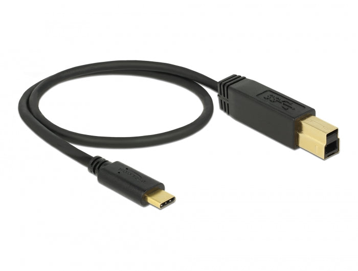 Delock 83674 Usb 3.1 Gen 2 (10 Gbps) Cable Type-C To Type-B 0.5 M