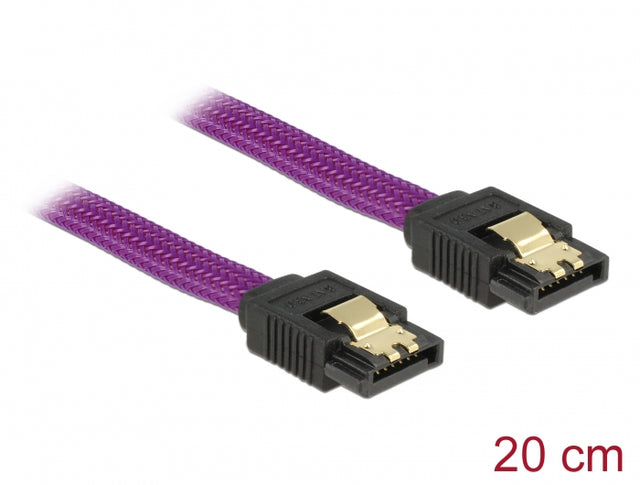 Delock 83689 Sata 6 Gb/S Cable 20 Cm Violet