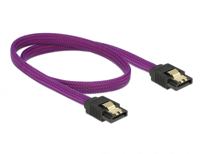 Delock 83691 Sata 6 Gb/S Cable 50 Cm Violet