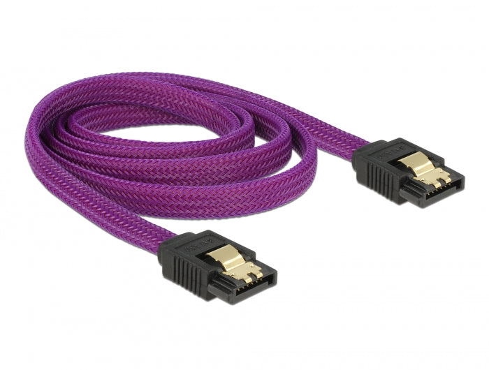 Delock 83692 Sata 6 Gb/S Cable 100 Cm Violet