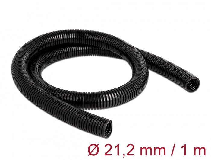 Delock 60458 Cable Protection Sleeve 1 M X 21.2 Mm Black