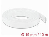 Delock 20805 Braided Sleeve Stretchable 10 M X 19 Mm White