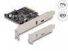 Delock 90074 Pci Express X4 Card To 1 X Usb 20 Gbps