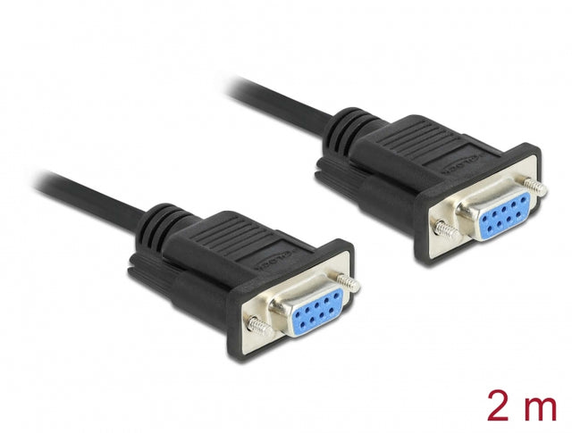 Delock 87472 Serial Cable Rs-232 D-Sub 9 Female To Female Null Modem